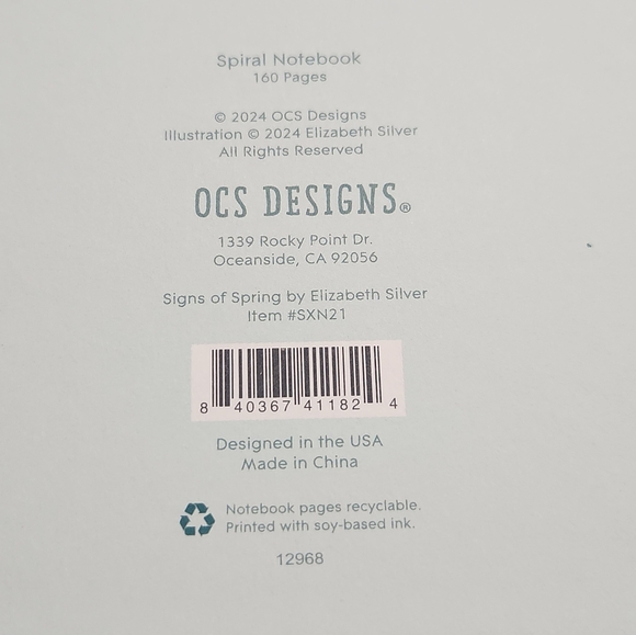 Floral Spiral Notebook NWT - Picture 4 of 4